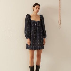 Alix of Bohemia Christina Black Bloom Dress